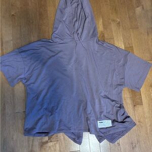 Purple Hooded Women's Top